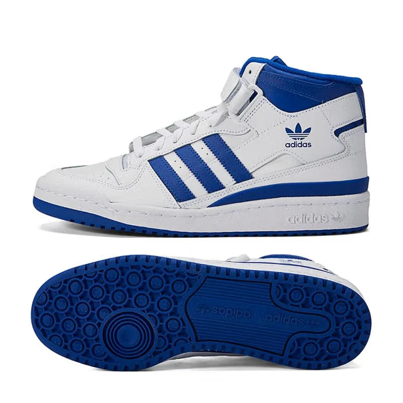  Adidas Forum Mid White/Blue Sneakers