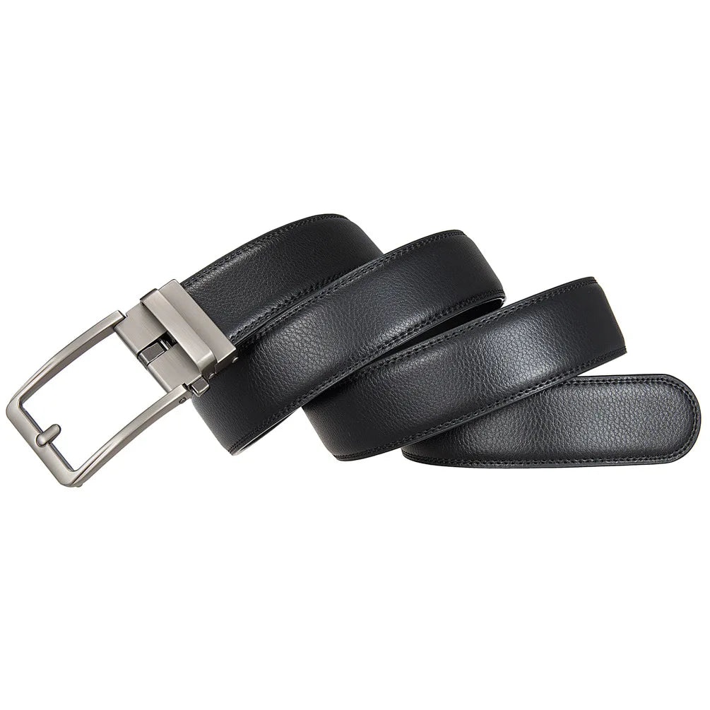 Men's Leather Automatic Buckle Belt 3.5cm