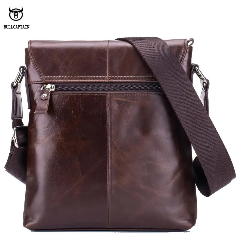 BULLCAPTAIN Leather Men's Fashion Business Bag