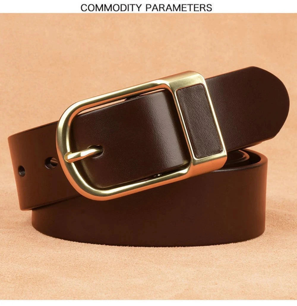 Genuine Leather Men's Business Cowboy Belt 2024