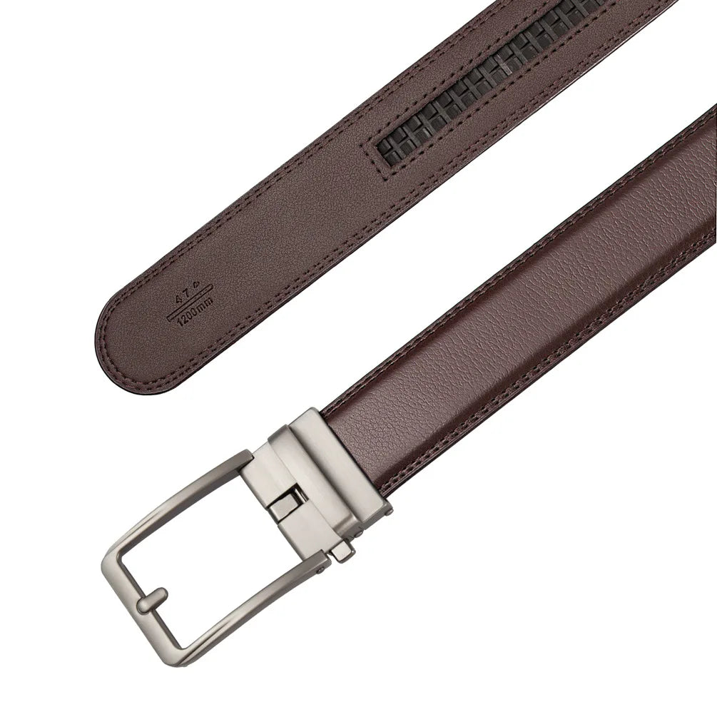 Men's Leather Automatic Buckle Belt 3.5cm