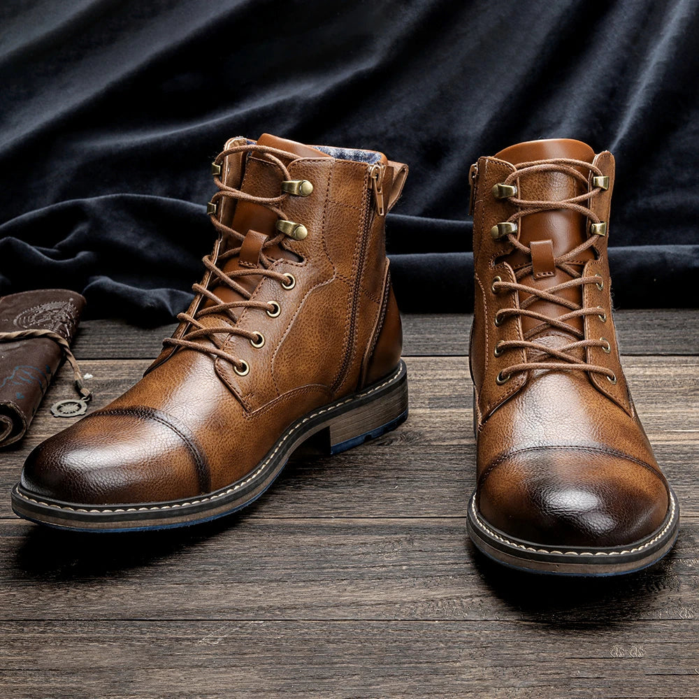 Men's Retro Leather Boots 2025