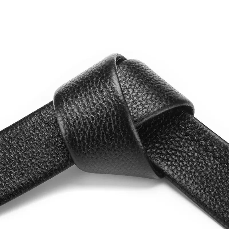 Men's No-Buckle PU Leather Belts