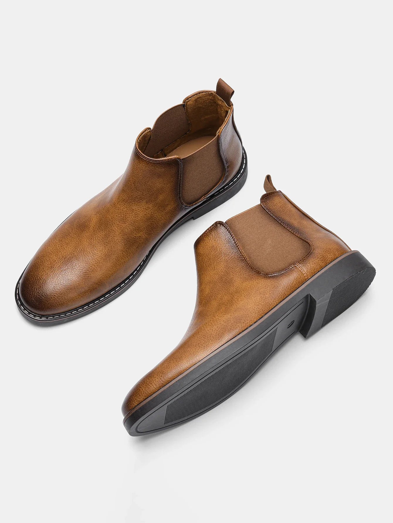 Retro Men's Leather Chelsea Boots