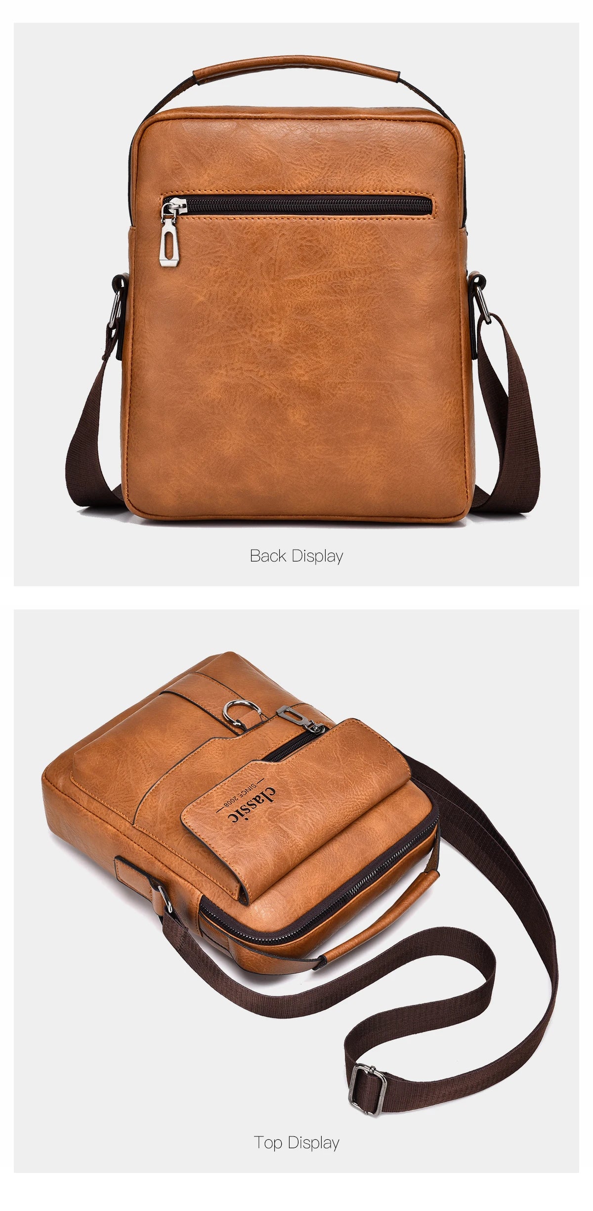 Men's Luxury Leather Crossbody Bag