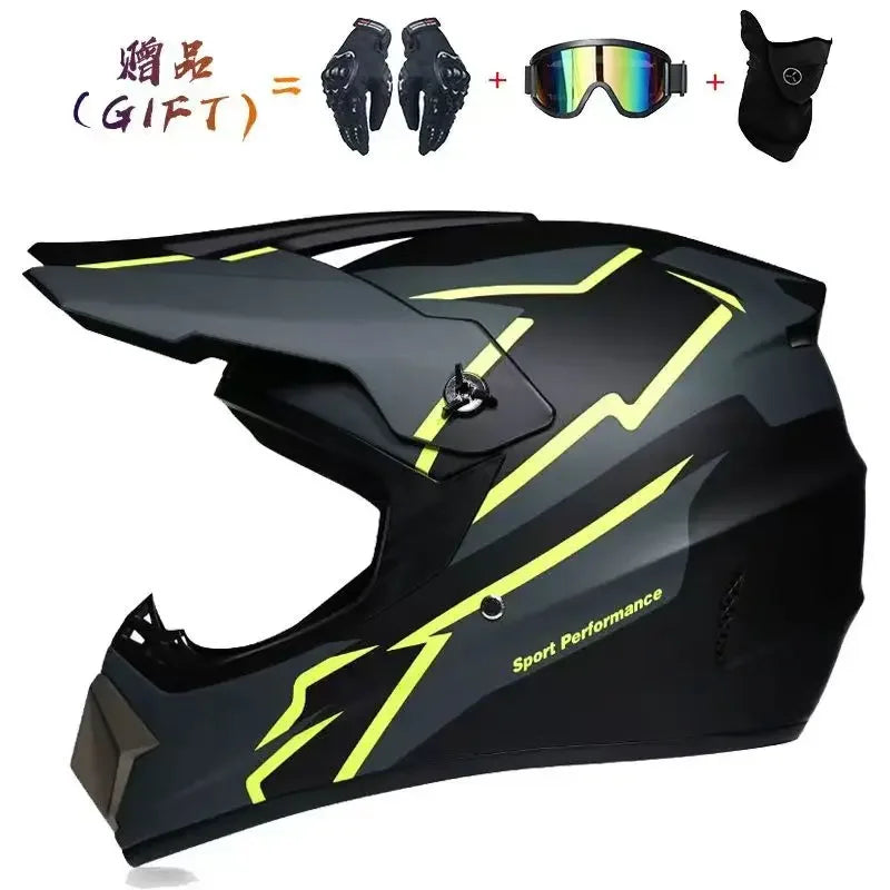 Motorcycle Helmet Off-road Helmet Bike Downhill AM DH Cross Helmet Capacete Motocross Casco Send 3 Gift Man Children Motocross