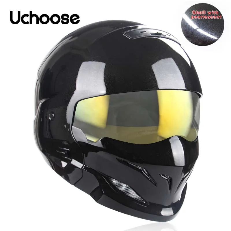 2022 Scorpion Helmet Detachable Multi-purpose Combination Helmet Motorcycle Locomotive Personality Half Predator Helmet