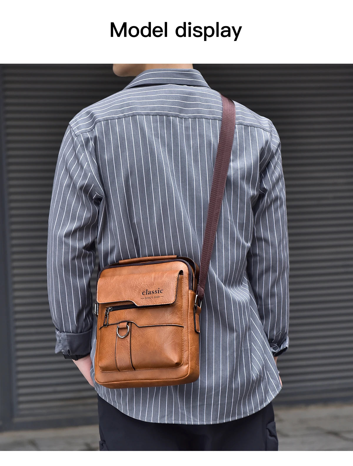 Men's Luxury Leather Crossbody Bag