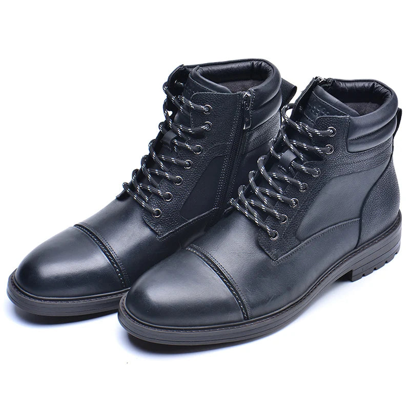 VRYHEID Men's Leather Ankle Boots