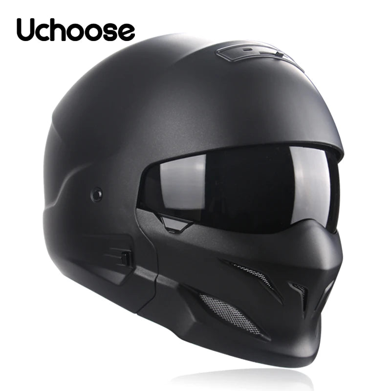 2022 Scorpion Helmet Detachable Multi-purpose Combination Helmet Motorcycle Locomotive Personality Half Predator Helmet