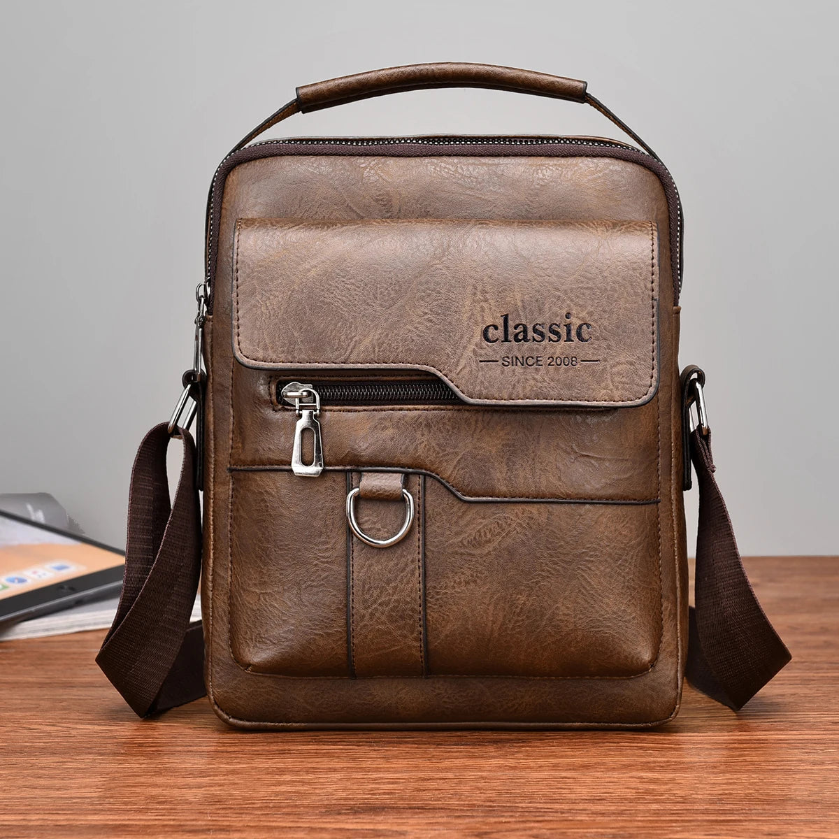 Men's Luxury Leather Crossbody Bag