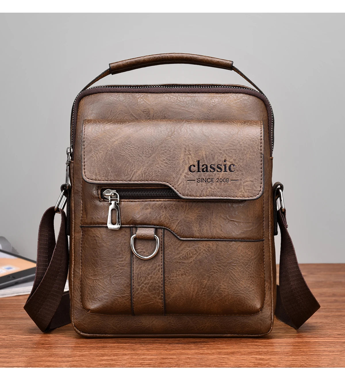 Men's Luxury Leather Crossbody Bag