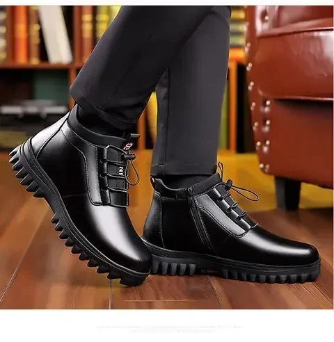 Men's Winter Leather Snow Boots