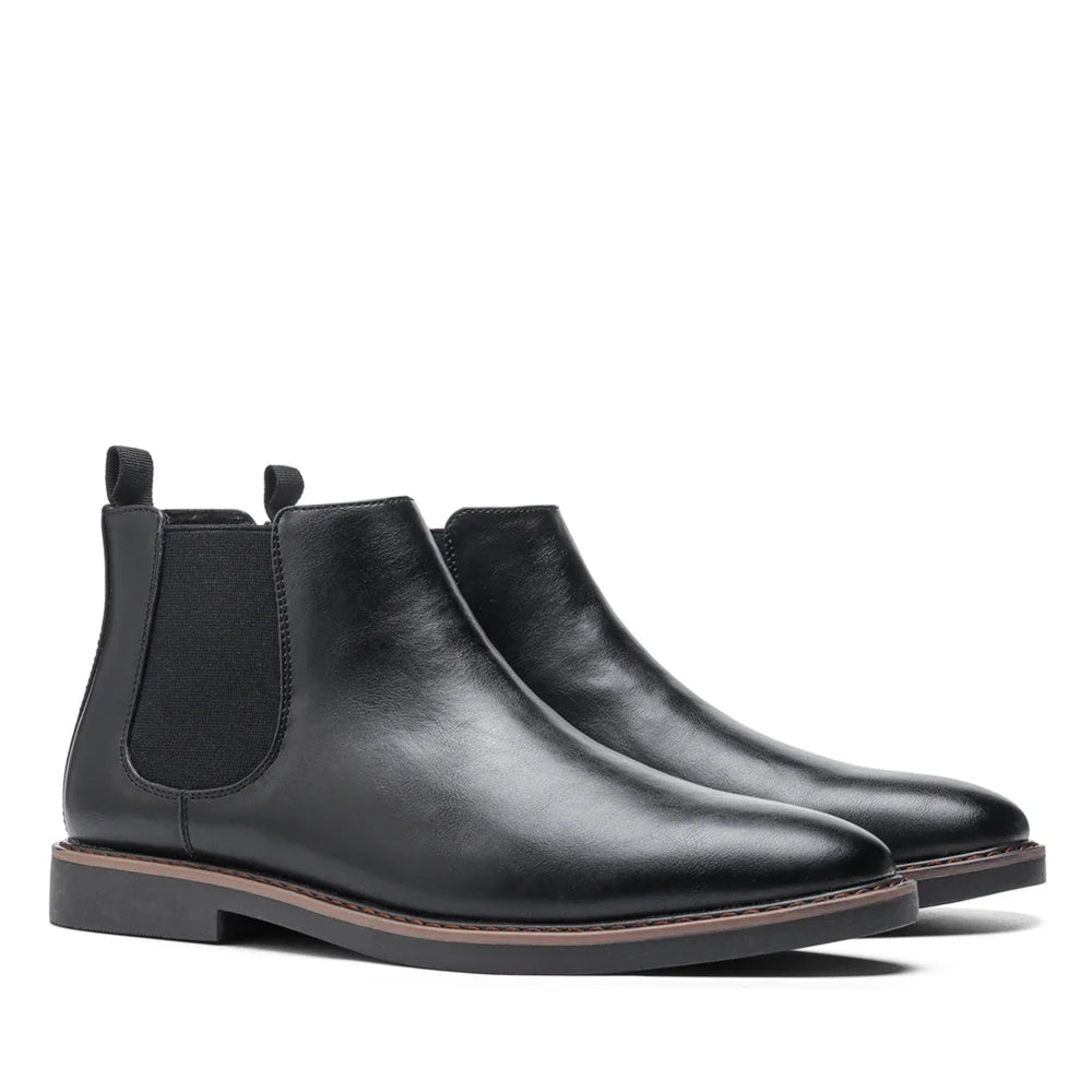 Retro Men's Leather Chelsea Boots