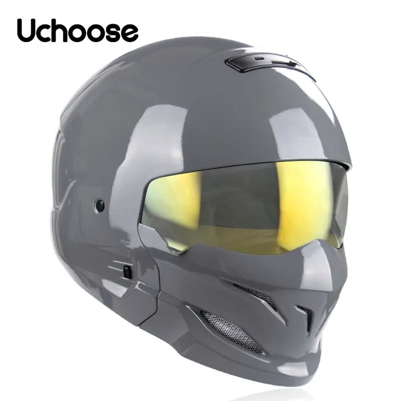 2022 Scorpion Helmet Detachable Multi-purpose Combination Helmet Motorcycle Locomotive Personality Half Predator Helmet