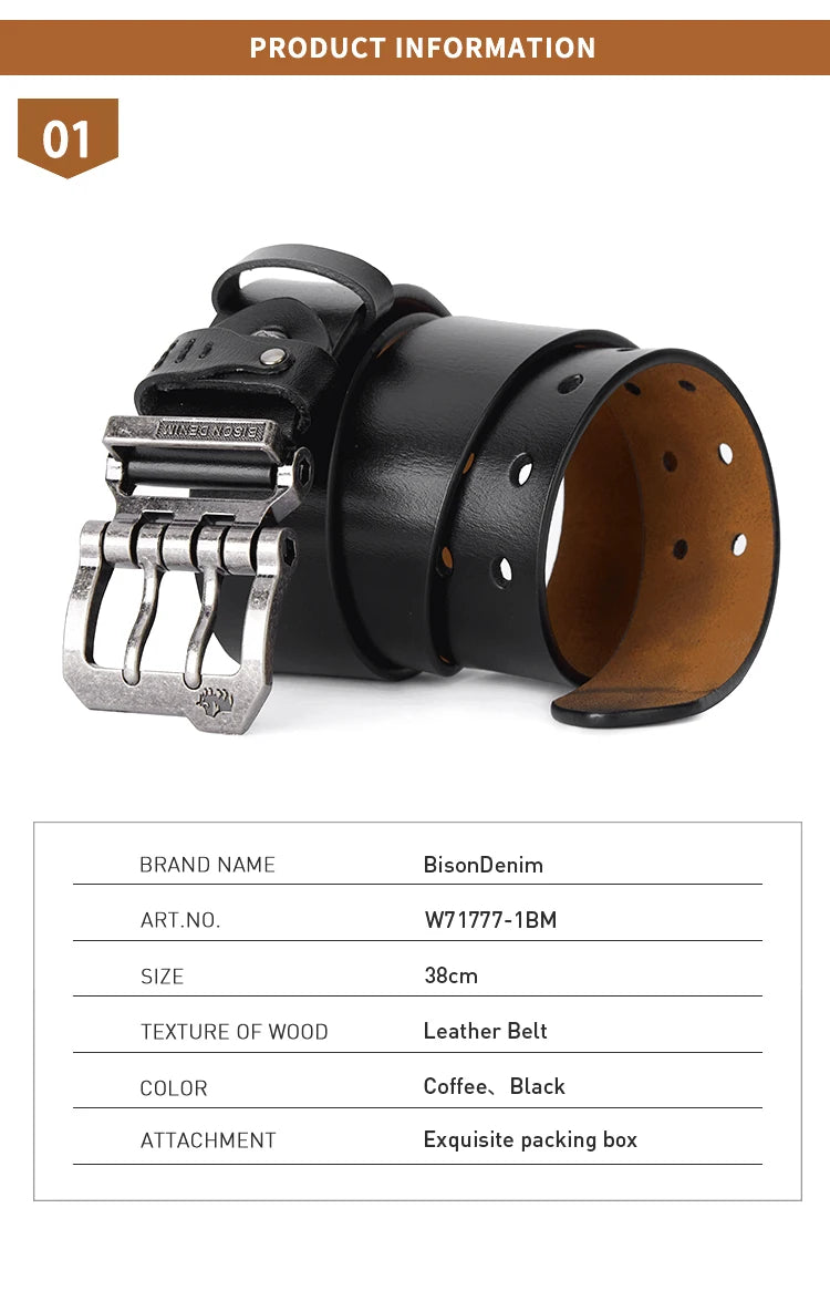 Men's High-Quality Genuine Leather Belt