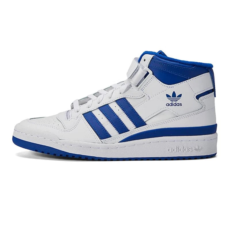  Adidas Forum Mid White/Blue Sneakers