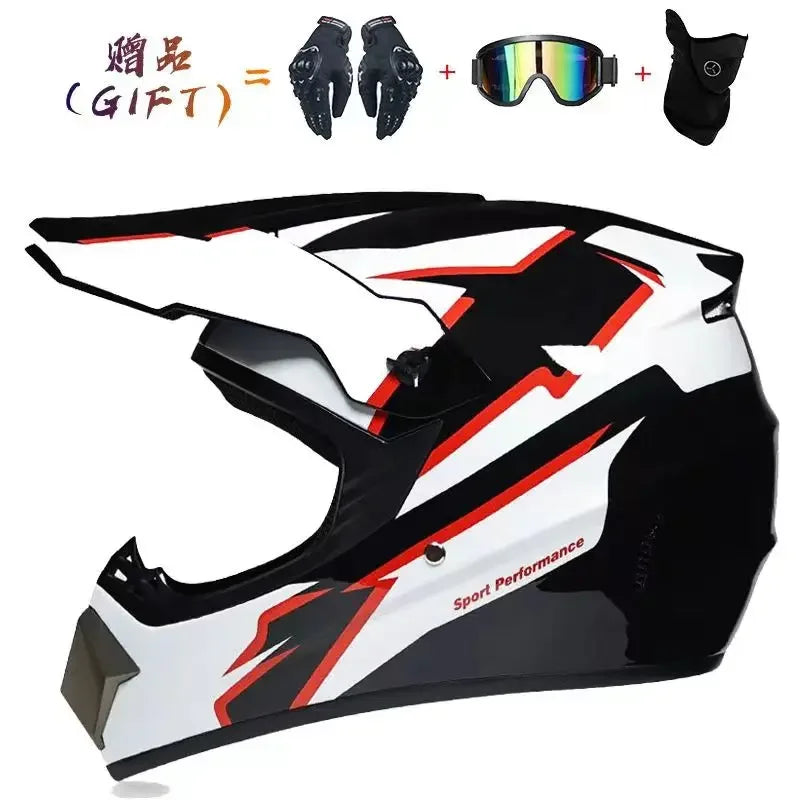 Motorcycle Helmet Off-road Helmet Bike Downhill AM DH Cross Helmet Capacete Motocross Casco Send 3 Gift Man Children Motocross