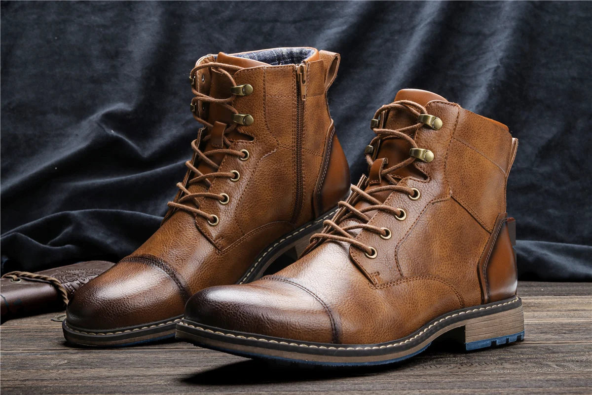 Men's Retro Leather Boots 2025