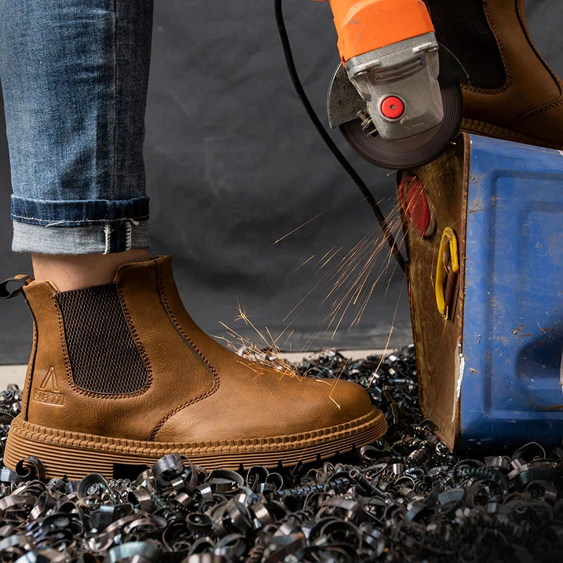 Men's Waterproof Steel Toe Work Boots