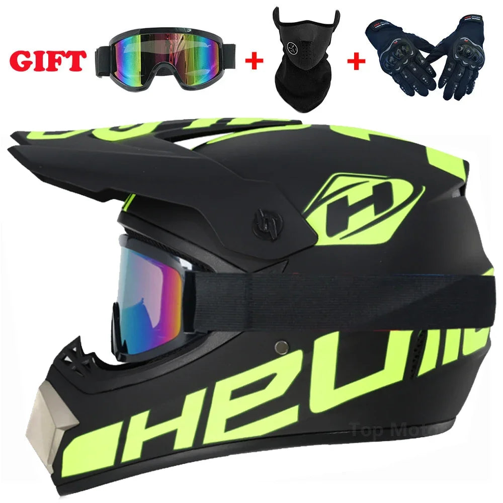 Motorcycle Helmet Off-road Helmet Bike Downhill AM DH Cross Helmet Capacete Motocross Casco Send 3 Gift Man Children Motocross