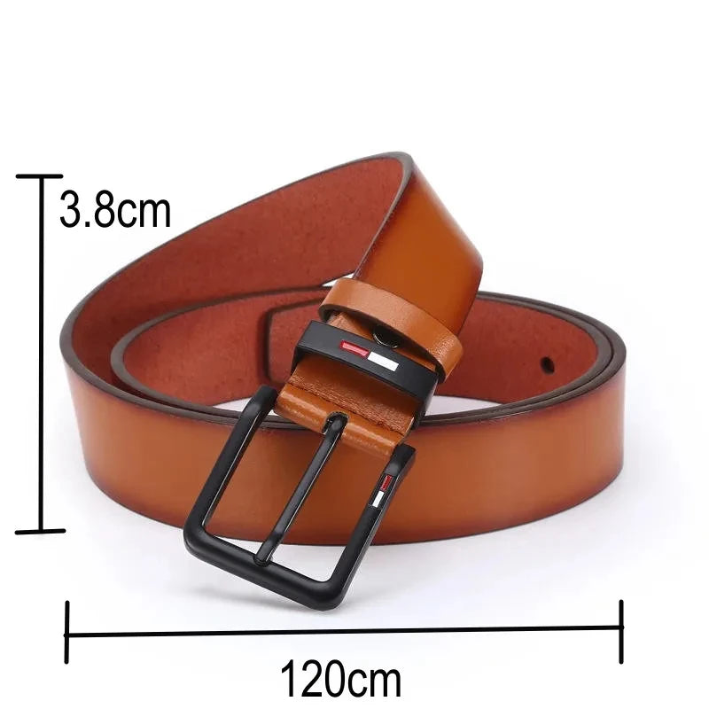 Men's PU Leather Alloy Pin Buckle Belt