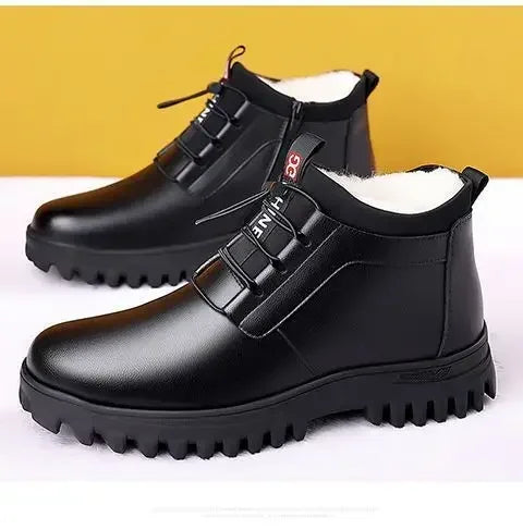 Men's Winter Leather Snow Boots