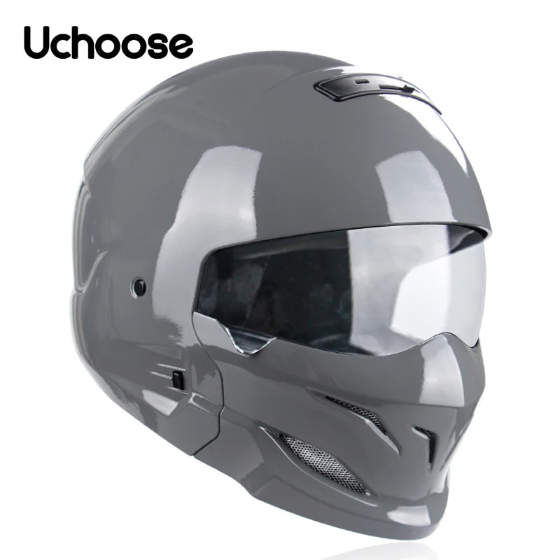 2022 Scorpion Helmet Detachable Multi-purpose Combination Helmet Motorcycle Locomotive Personality Half Predator Helmet