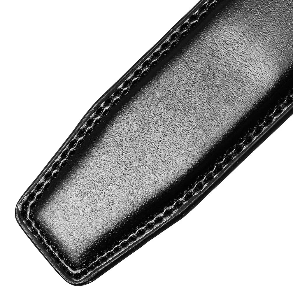 High Quality No-Holes Leather Ratchet Belt for Men