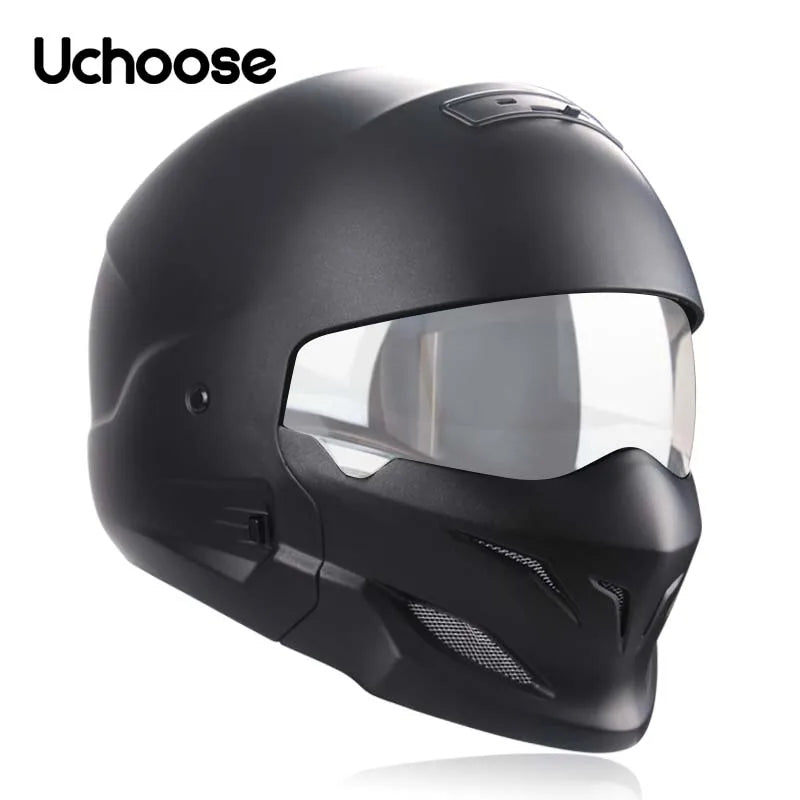 2022 Scorpion Helmet Detachable Multi-purpose Combination Helmet Motorcycle Locomotive Personality Half Predator Helmet