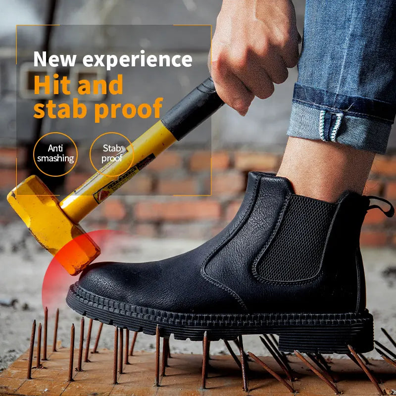 Men's Waterproof Steel Toe Work Boots