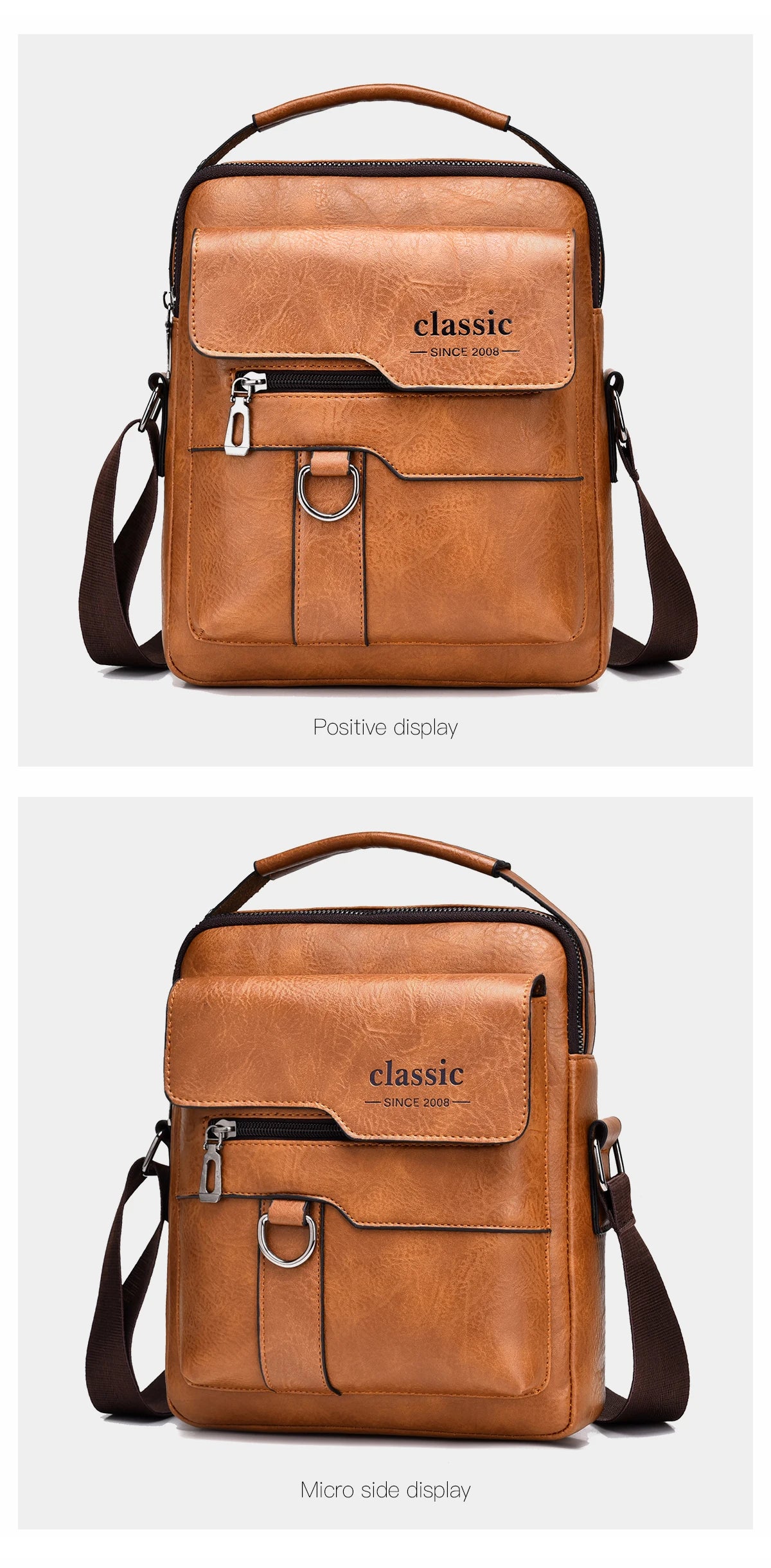 Men's Luxury Leather Crossbody Bag