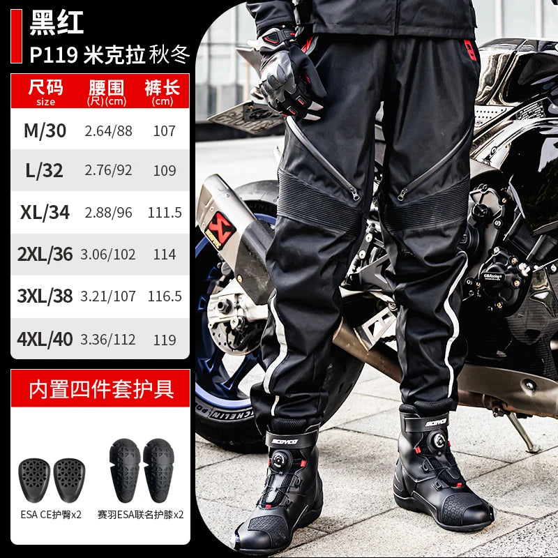 SCOYCO Winter Motorcycle Wear Fall Resistant Racing Commuter Motorcycle Wear Waterproof Windproof Riding Jacket