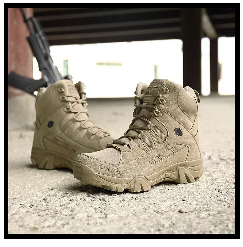 Men's Leather Combat Boots