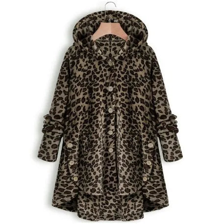 Autumn Winter Coat Women Warm Teddy Bear Coat Wool Jacket Female Plush Coat Hooded Jacket New Women's Coats Solid Color Jacket