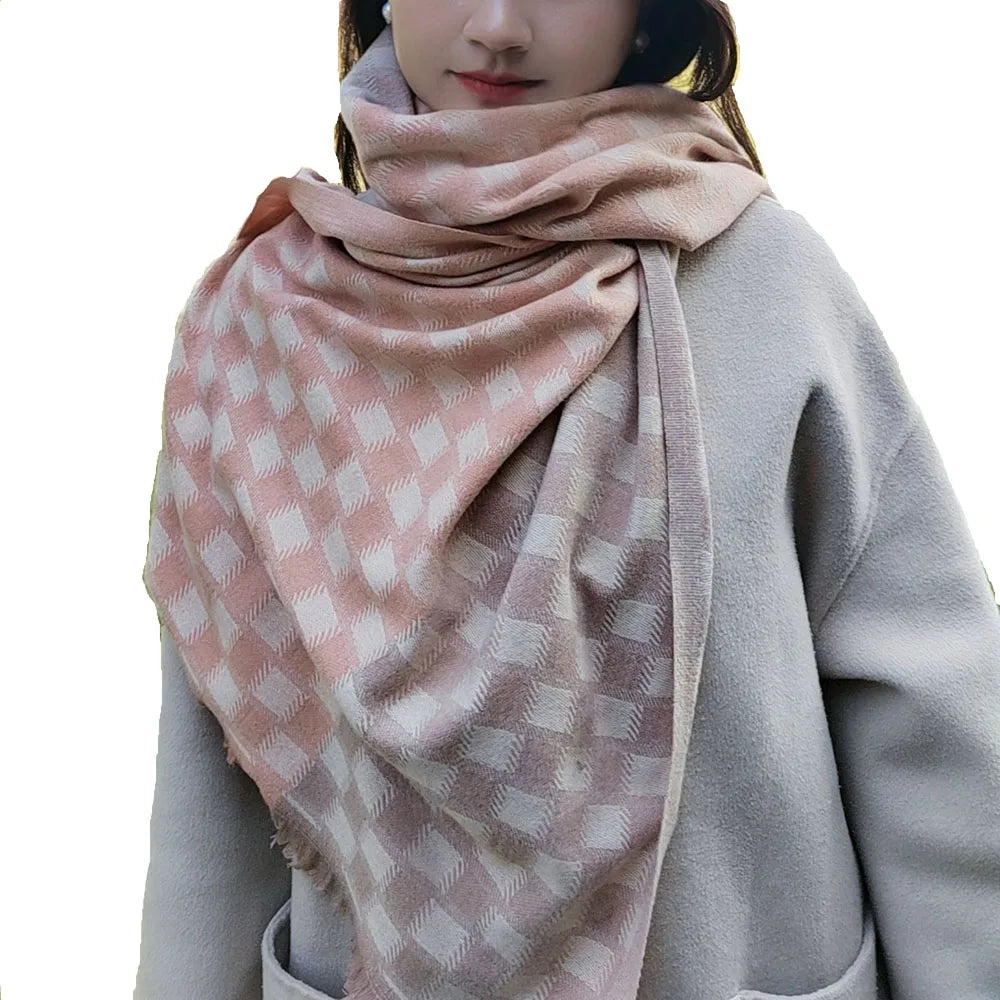 FKYBDSM Scarf Pashmina Shawls Wraps Of Evening Dresses Travel Office Winter Wedding Cashmere Feel Large Scarves