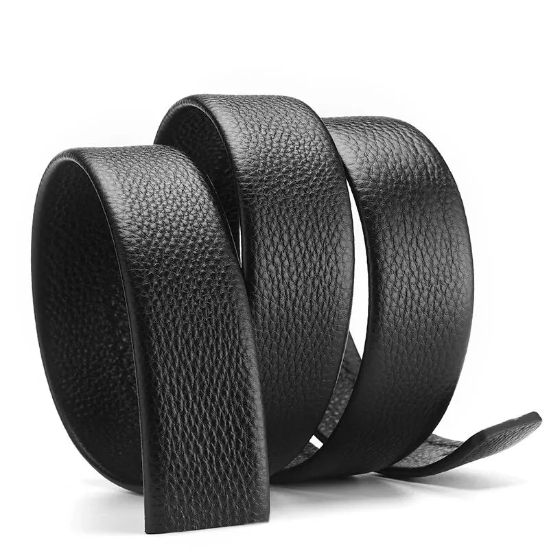 Men's No-Buckle PU Leather Belts