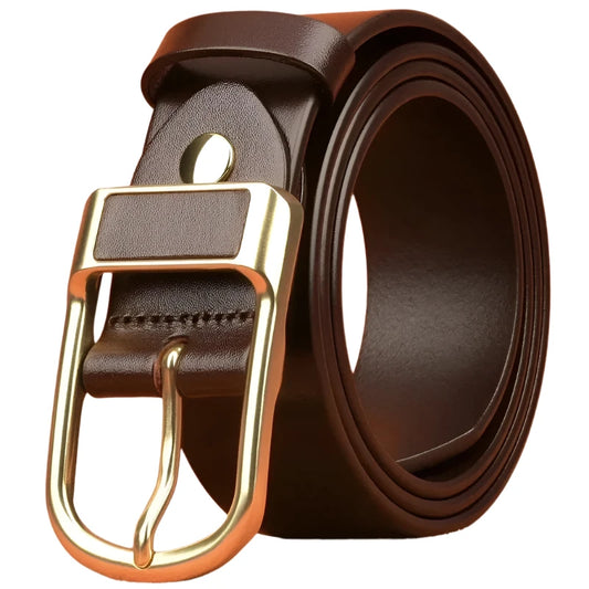 Genuine Leather Men's Business Cowboy Belt 2024