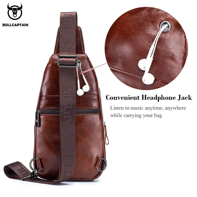 Bullcaptain Men's Anti-theft Crossbody Bag