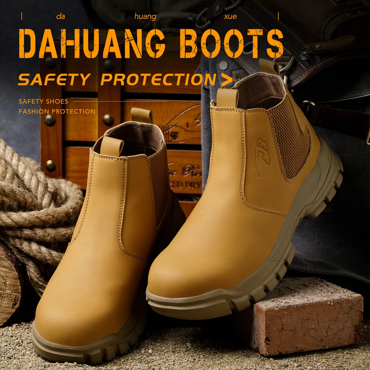 Men's Waterproof Steel Toe Work Boots