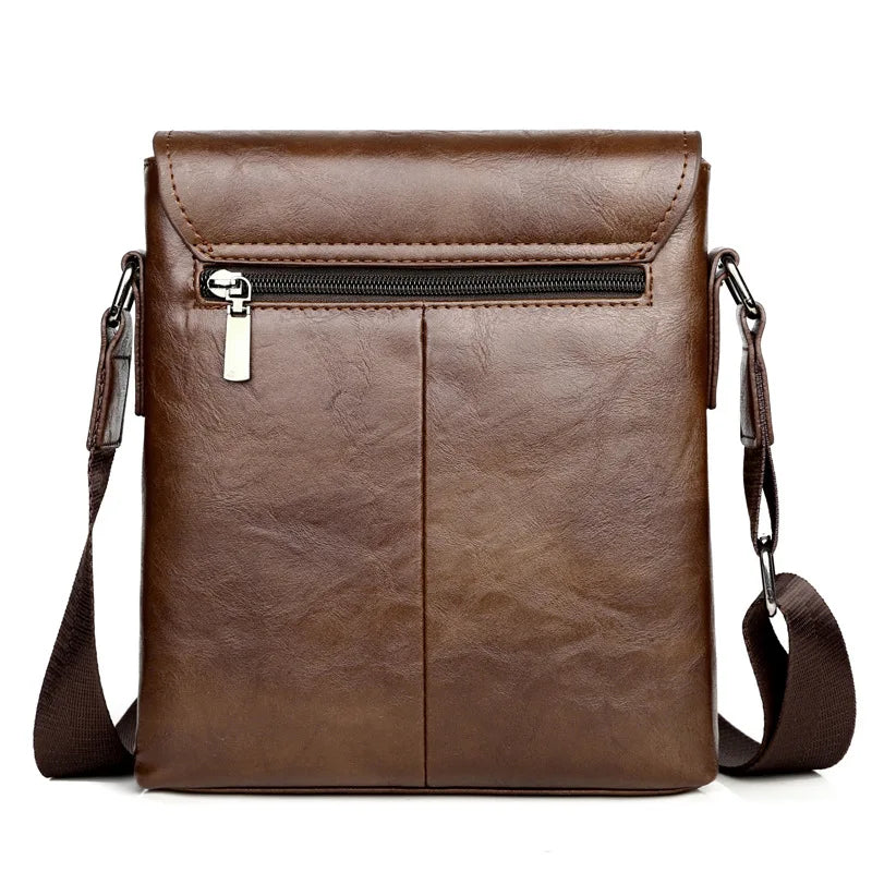 Kangaroo Leather Messenger Bag for Men