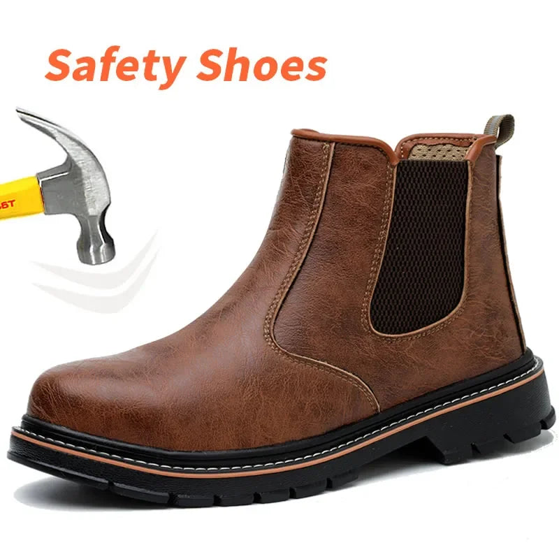 Men's Waterproof Steel Toe Safety Boots