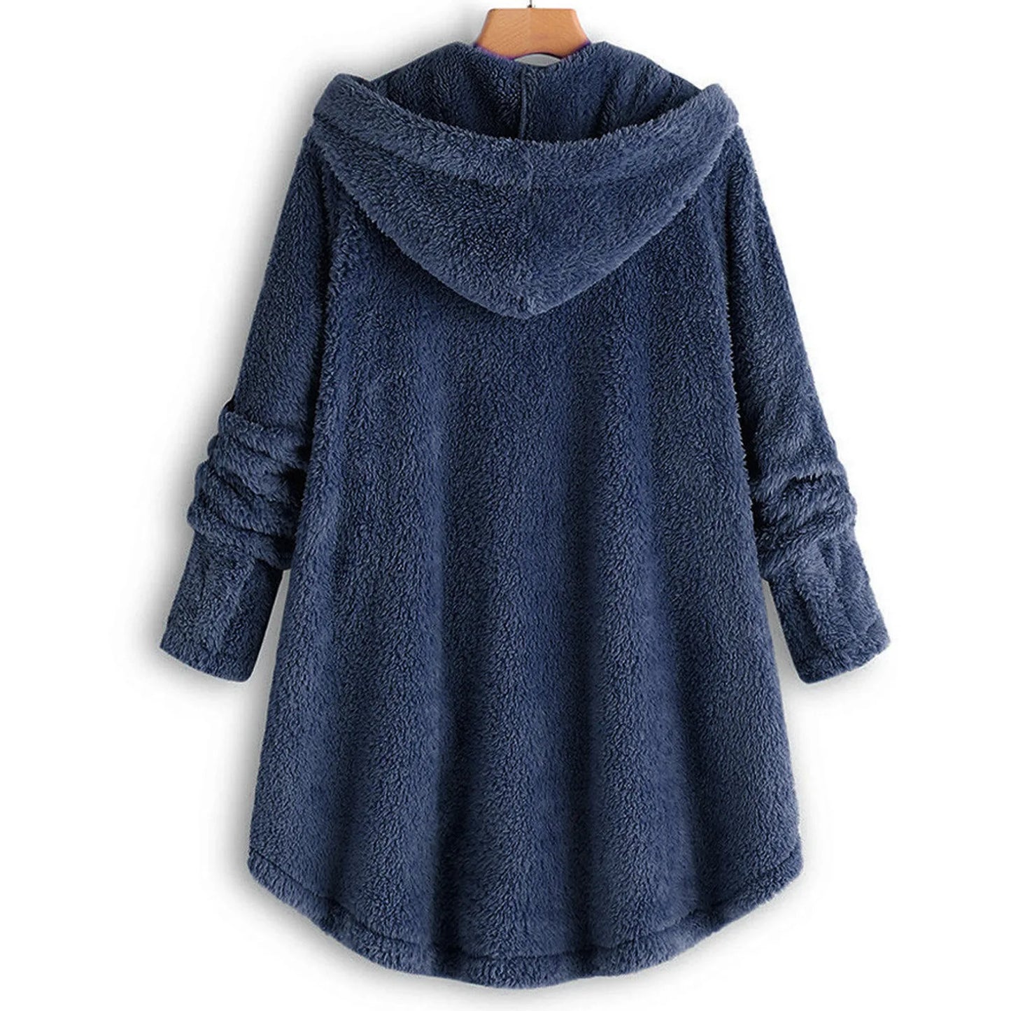 Autumn Winter Coat Women Warm Teddy Bear Coat Wool Jacket Female Plush Coat Hooded Jacket New Women's Coats Solid Color Jacket