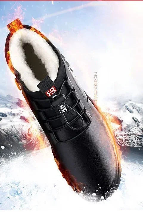 Men's Winter Leather Snow Boots