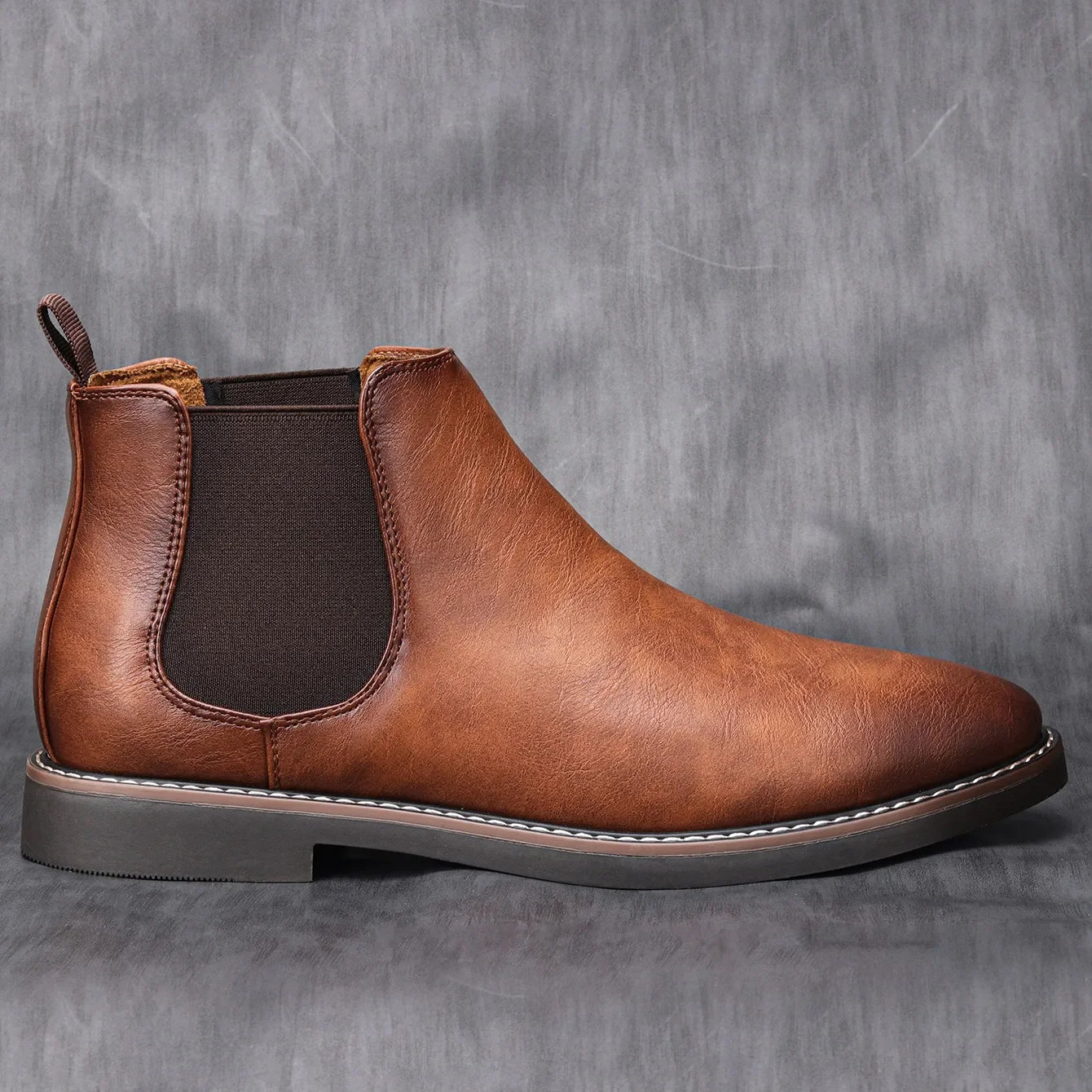 Retro Men's Leather Chelsea Boots