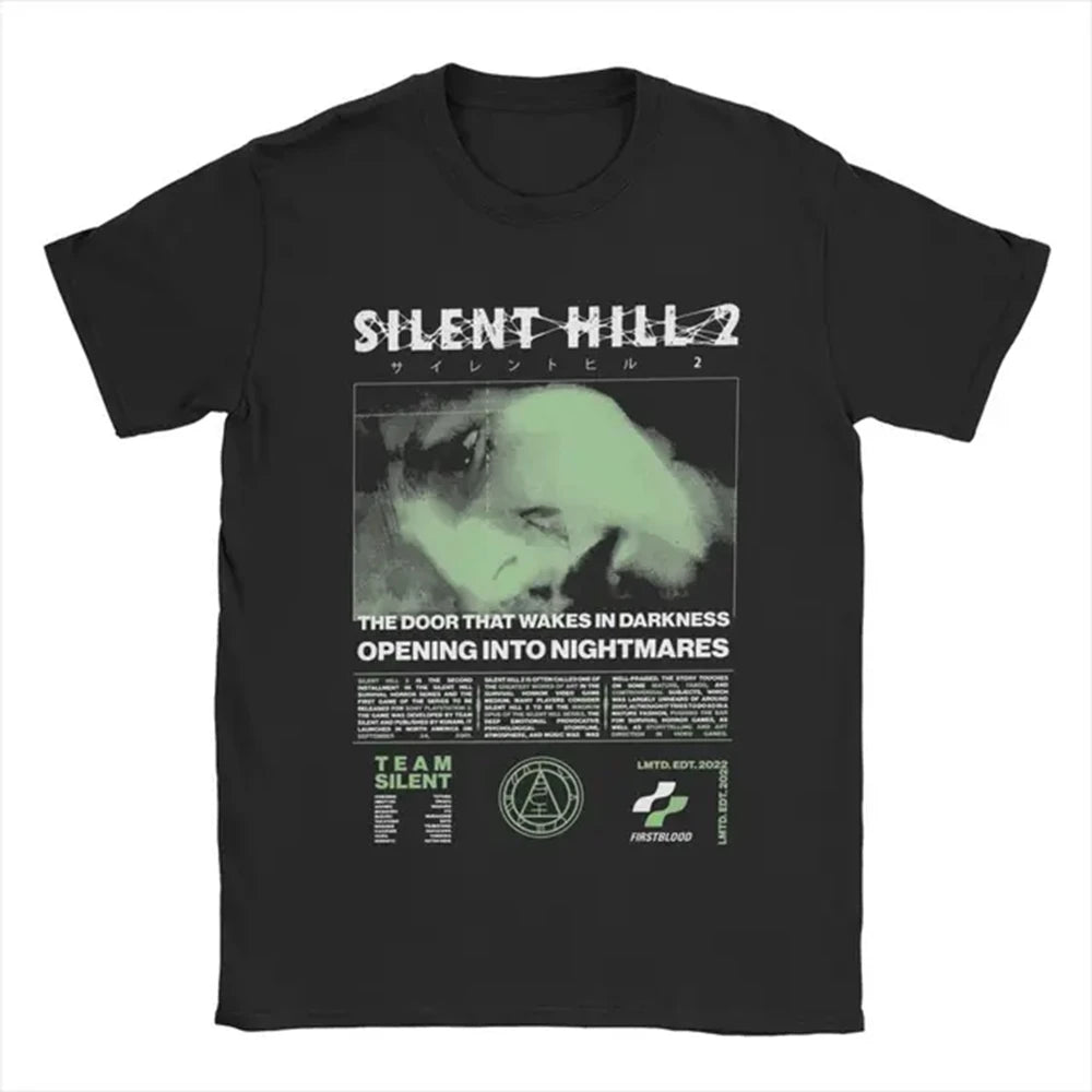 Men Silent Hill 2 T Shirts Cotton Clothing Casual Short Sleeve Round Neck Tee Shirt Adult T-Shirts 72473