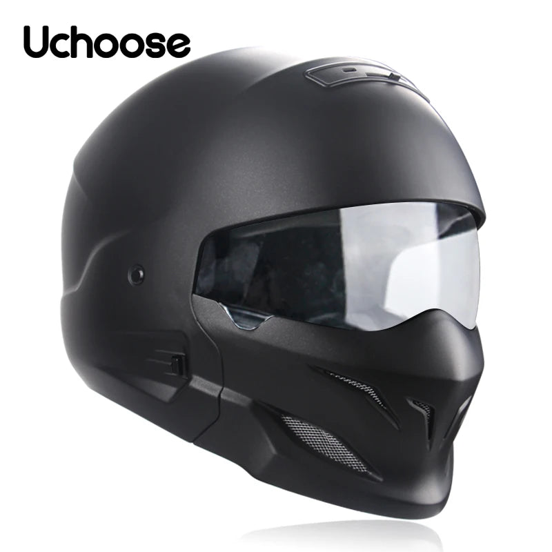 2022 Scorpion Helmet Detachable Multi-purpose Combination Helmet Motorcycle Locomotive Personality Half Predator Helmet