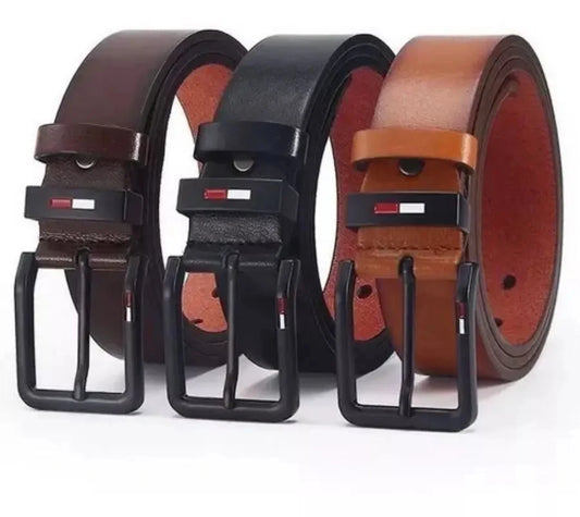 Men's PU Leather Alloy Pin Buckle Belt