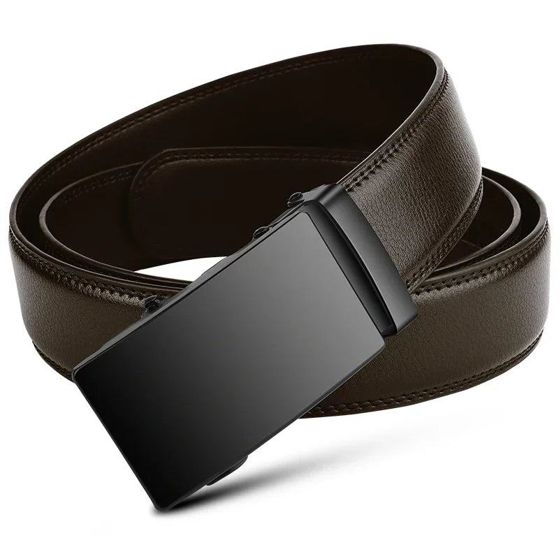 Men's Automatic Buckle PU Leather Belt