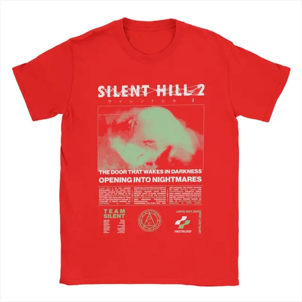 Men Silent Hill 2 T Shirts Cotton Clothing Casual Short Sleeve Round Neck Tee Shirt Adult T-Shirts 72473